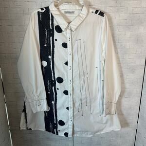 snapdragon &‎ twig women's black white Lagenlook modern packets minimalist mod